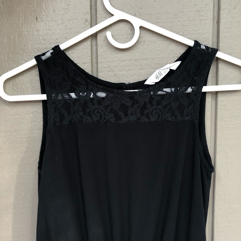 H&M Girls black sleeveless jumpsuit